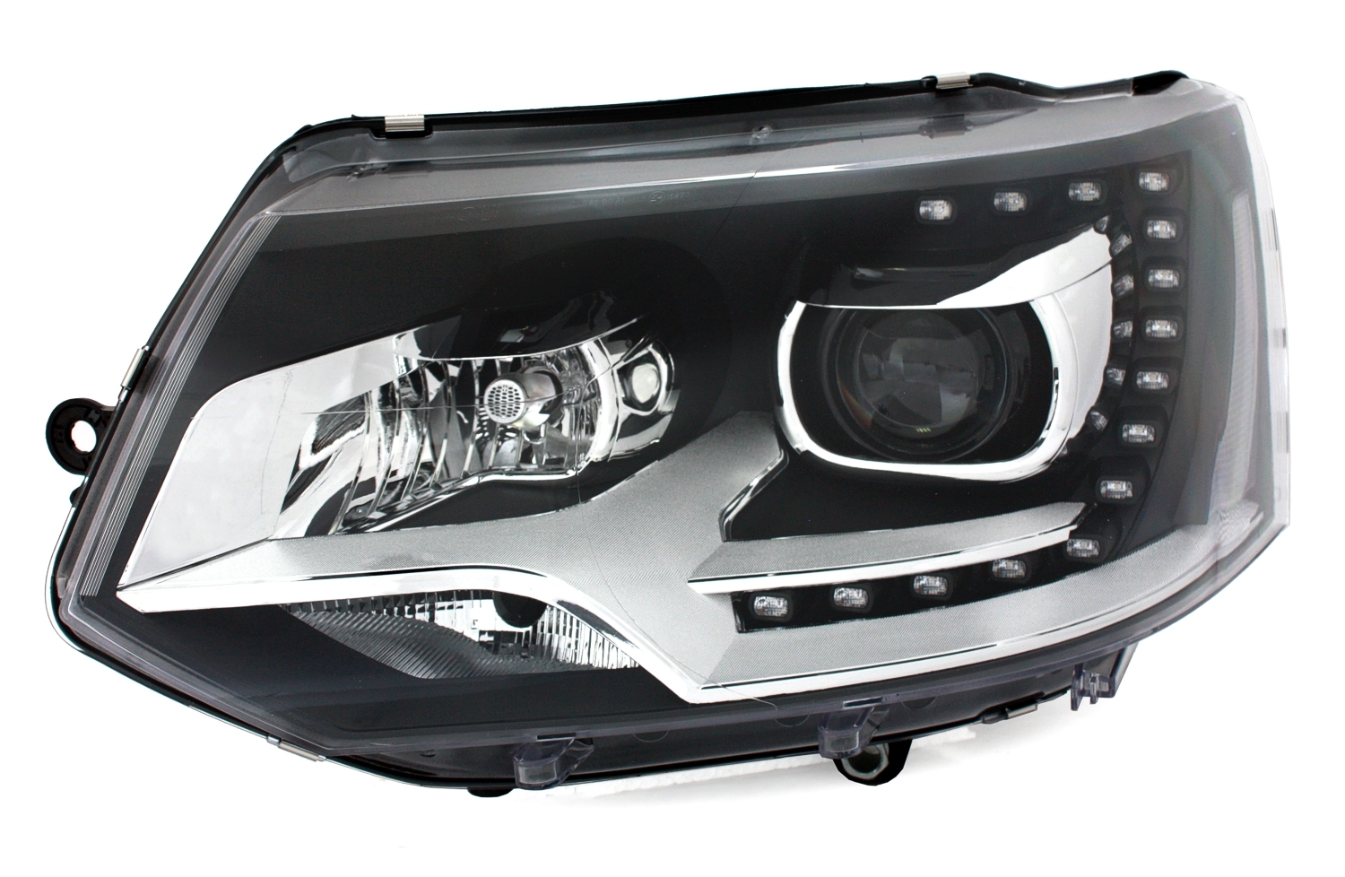 Scheinwerfer Set für VW T5 Facelift in Schwarz