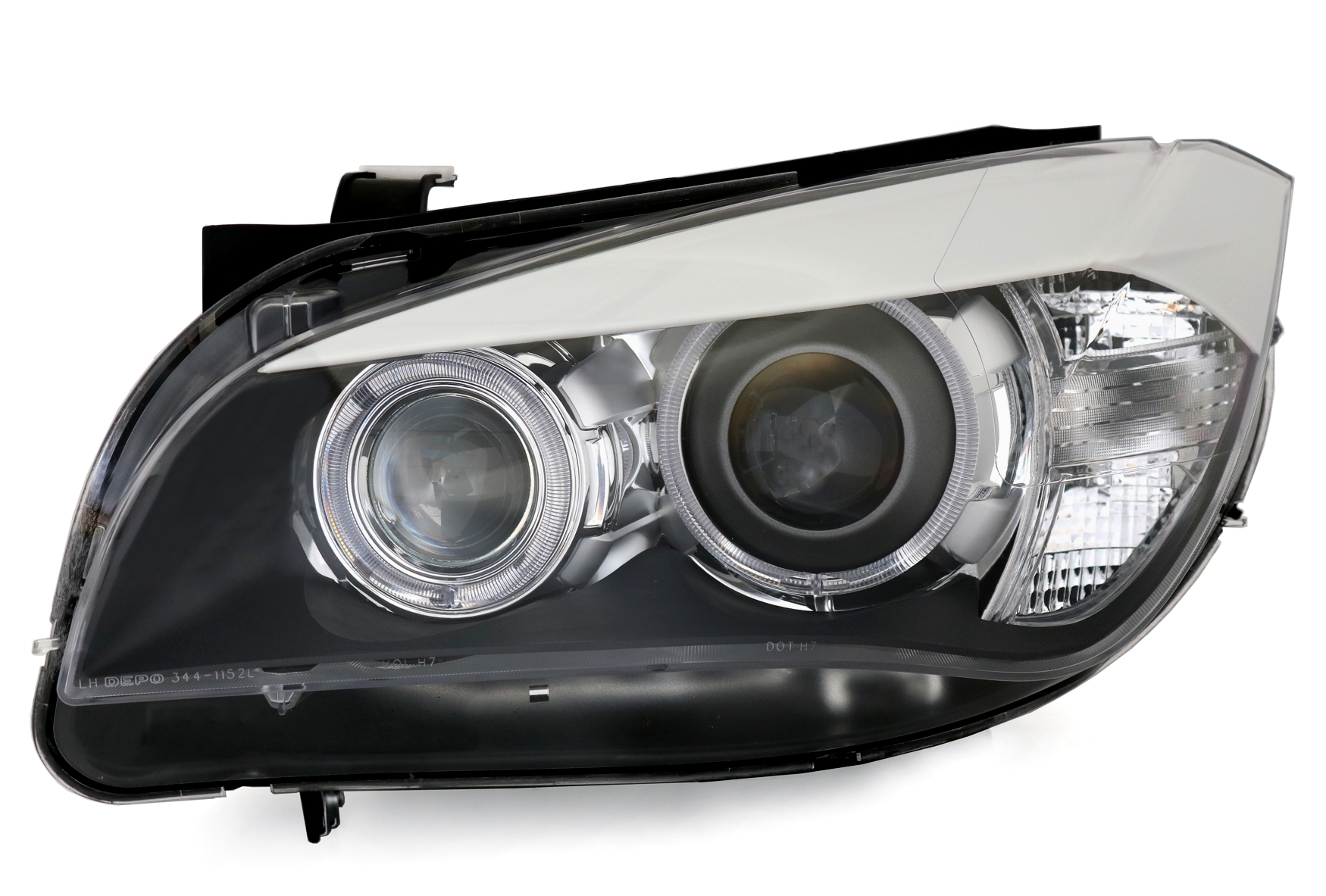 Angel Eyes Scheinwerfer für BMW X1 in Schwarz