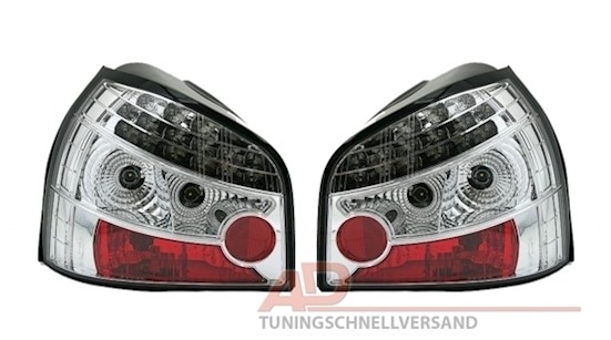 LED Rückleuchten für Audi A3 8L in Chrom