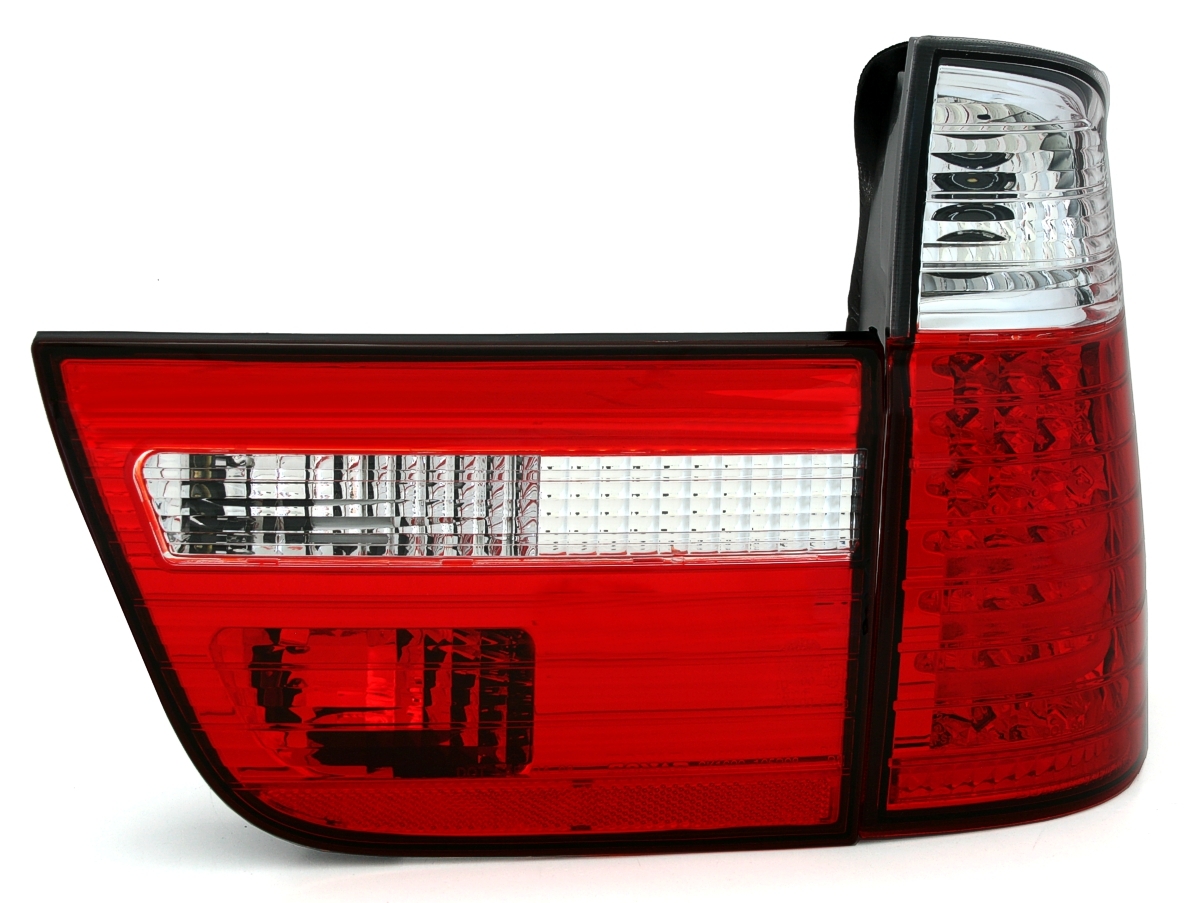 LED Rückleuchten BMW X5 E53 in Rot-Weiß           