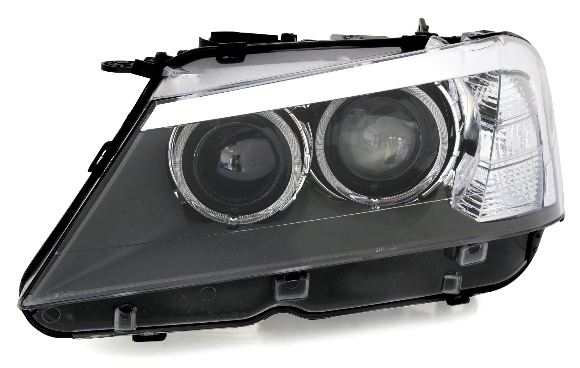 Angel Eyes Scheinwerfer BMW X3 F25 in Schwarz     