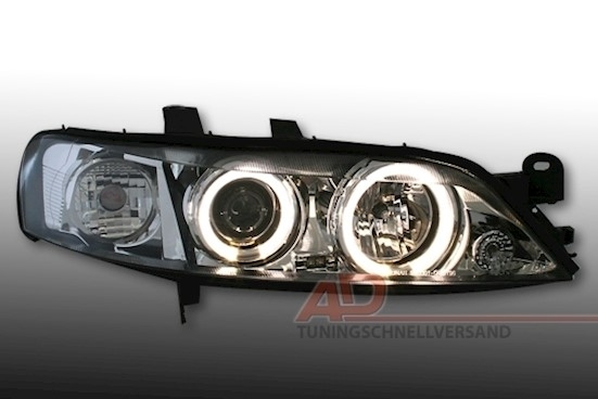 Angel Eyes Scheinwerfer für Opel Vectra B in Chrom