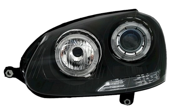 Angel Eyes Scheinwerfer für VW Golf 5 in Schwarz  