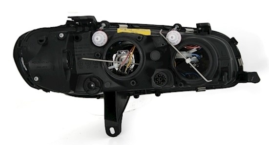 Scheinwerfer Set für Opel Omega B in Schwarz