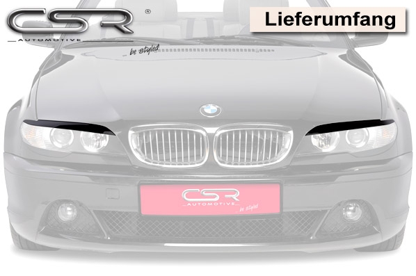 CSR Scheinwerferblenden für BMW E46 Coupe / Cabrio