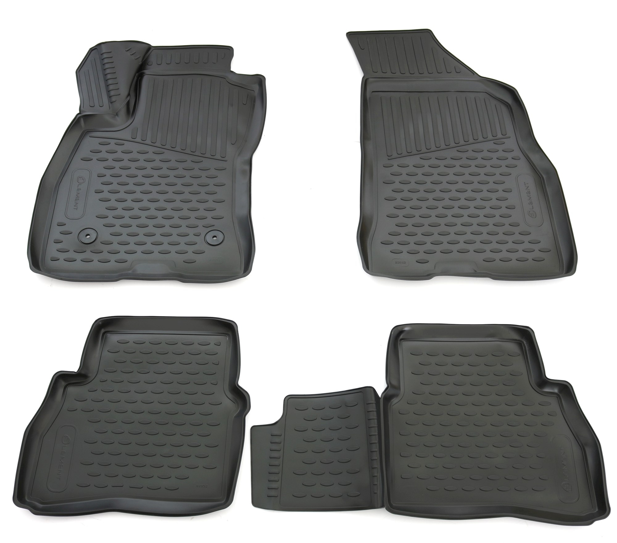 TPE Gummi Fußmatten für Fiat Doblo II Van