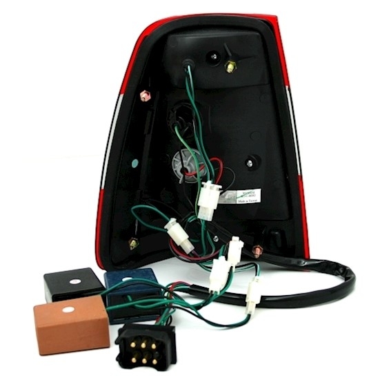 LED Rückleuchten Mercedes W124 T in Rot-Smoke