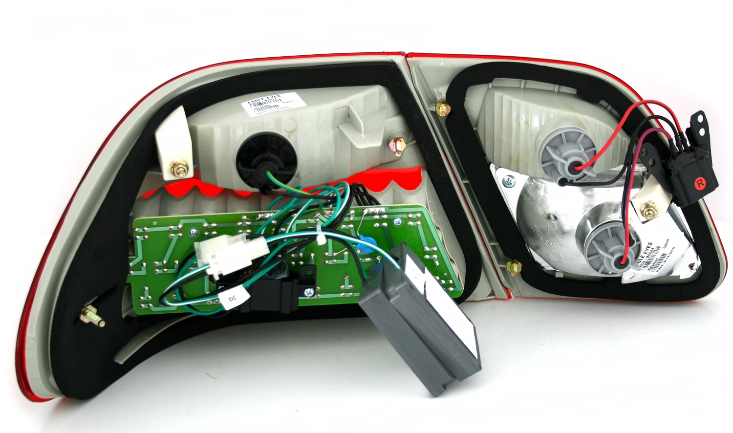 LED Rückleuchten Mercedes W210 Limo in Rot-Smoke