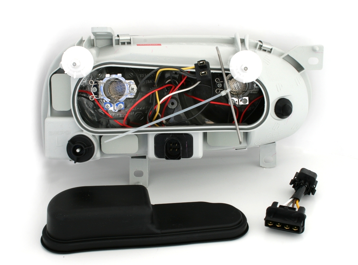 Angel Eyes Scheinwerfer für VW Golf 3 in Schwarz