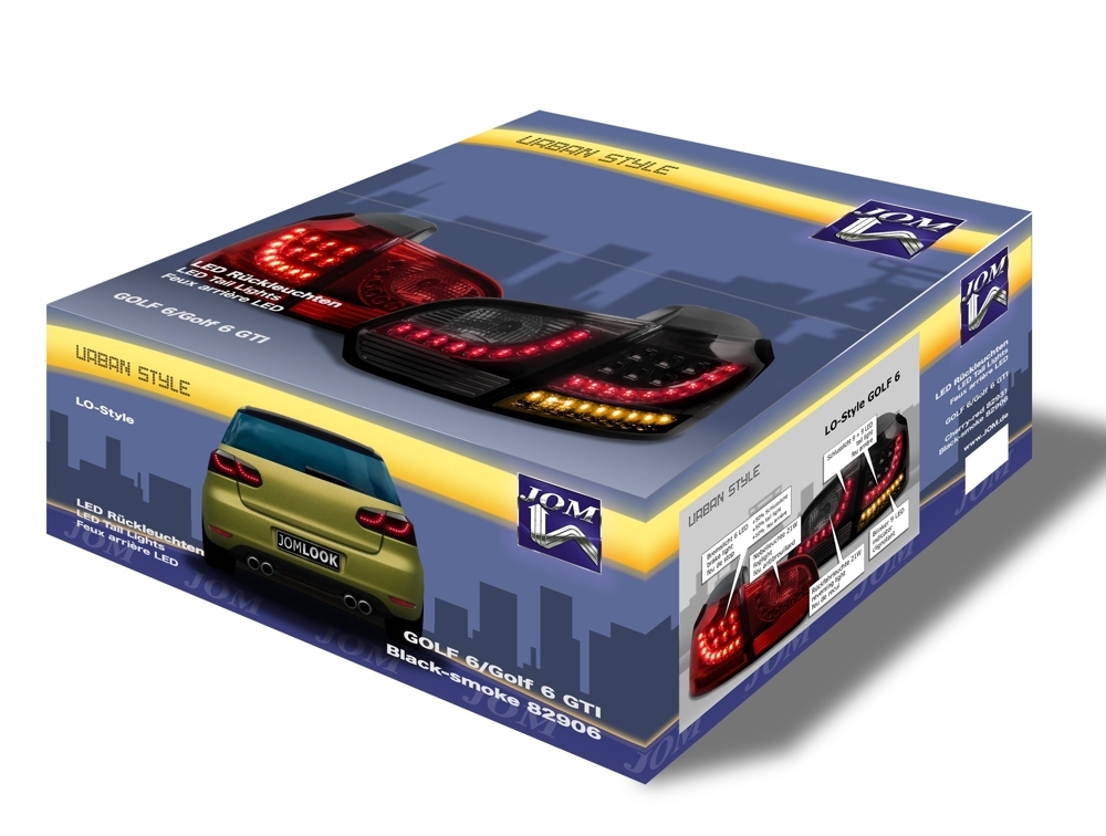JOM LED Rückleuchten für VW Golf 6 in Chrom