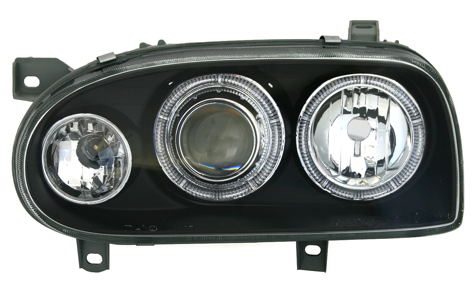 Angel Eyes Scheinwerfer für VW Golf 3 in Schwarz