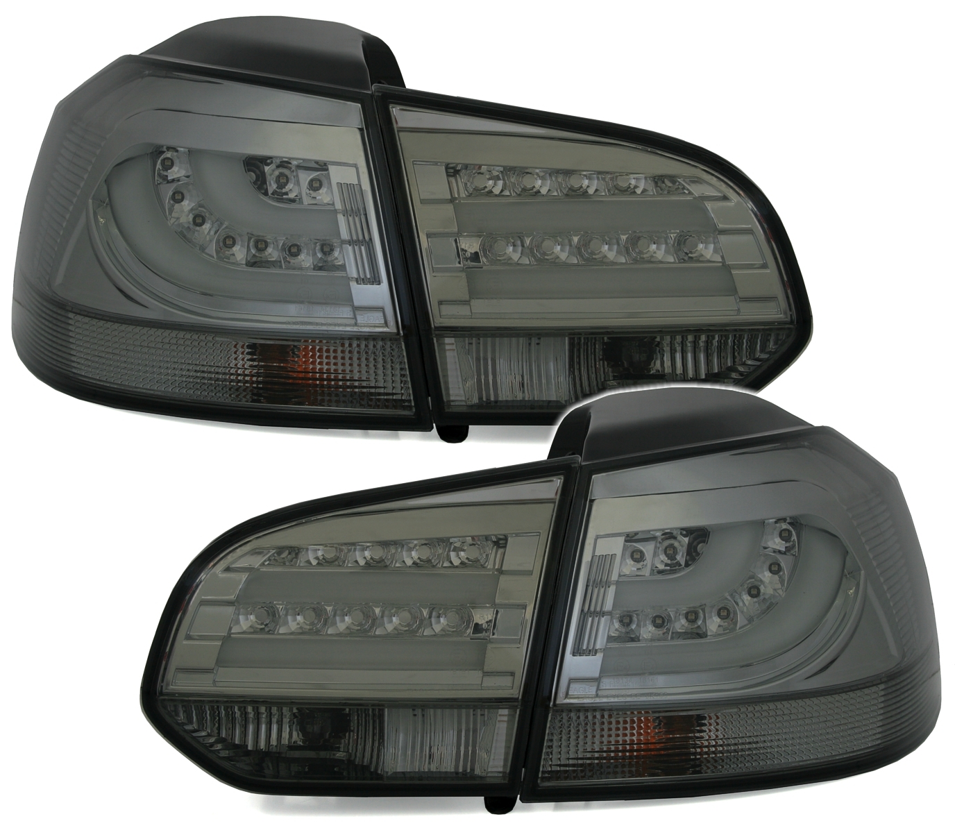 LED Rückleuchten für VW Golf 6 Limo in Smoke