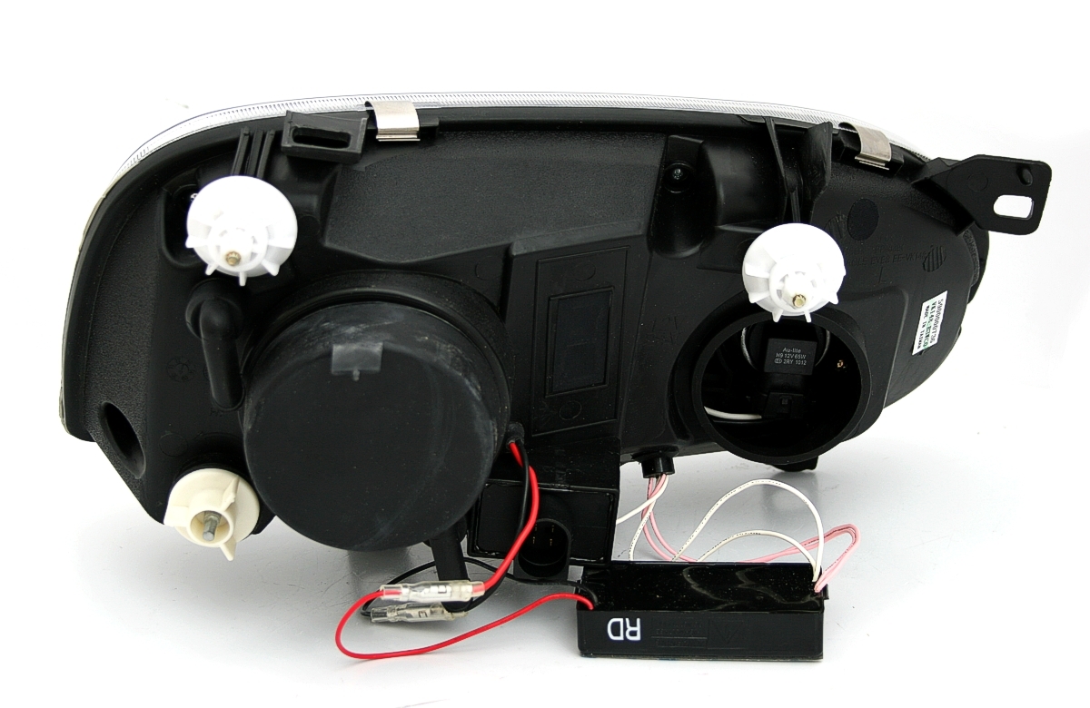 CCFL Angel Eyes Scheinwerfer für VW Golf 3 in Schw