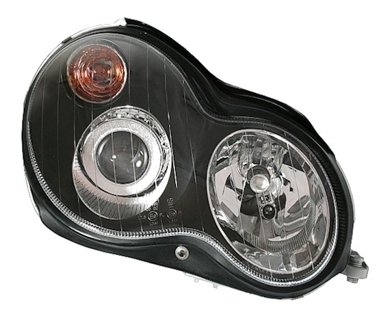 Scheinwerfer für Mercedes W203 C-Klasse in Schwarz
