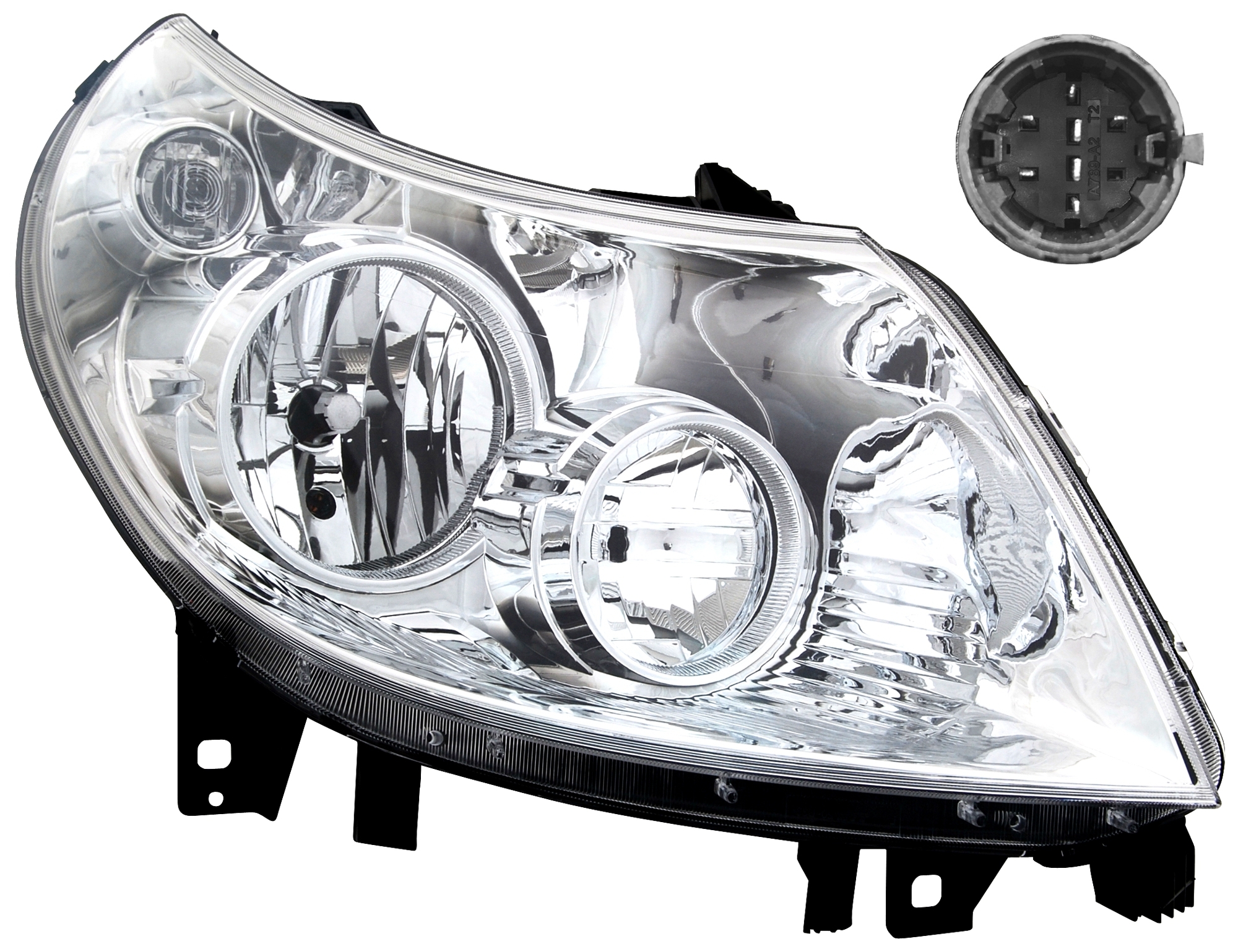 Scheinwerfer für Fiat + Peugeot + Citroen / rechts