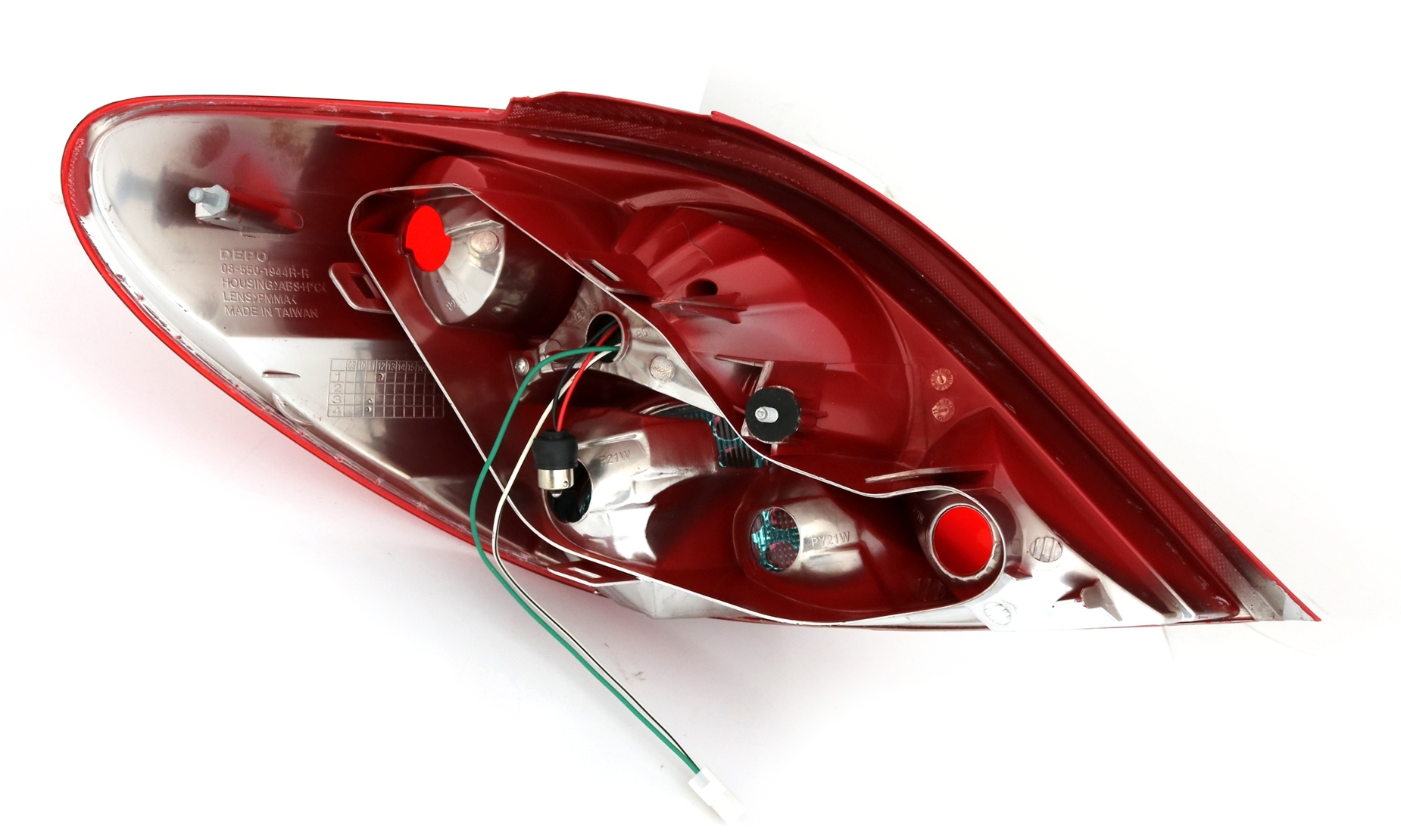 LED Rückleuchten Set für Peugeot 207 in Rot