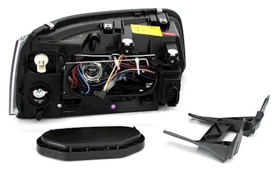 Angel Eyes Scheinwerfer Set für VW T5 in Schwarz