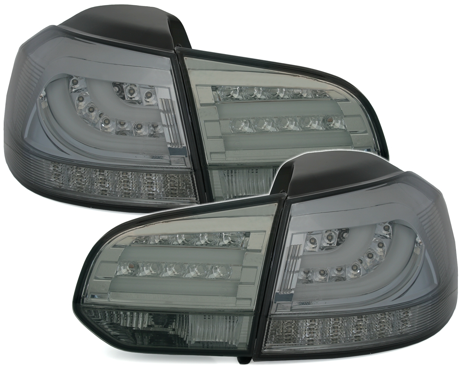 LED Rückleuchten für VW Golf 6 Limo in Smoke