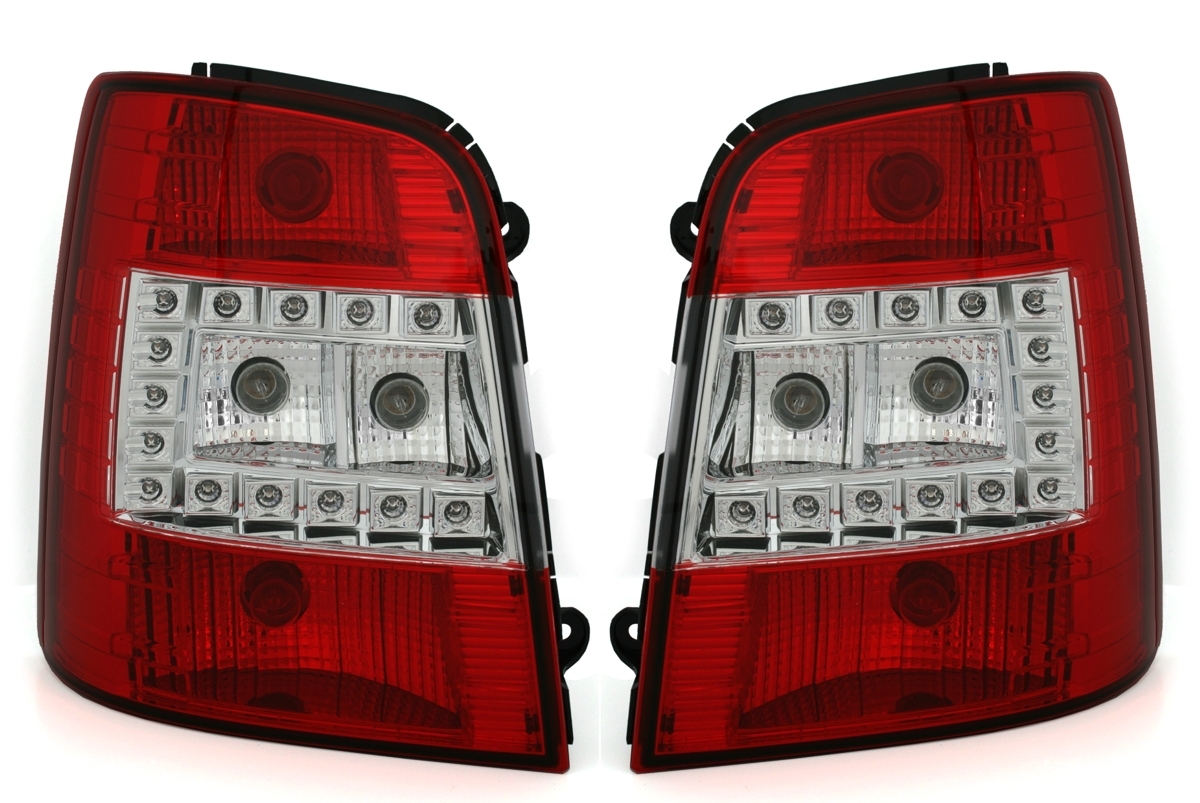 LED Rückleuchten für VW Touran 1T in Rot-Weiß
