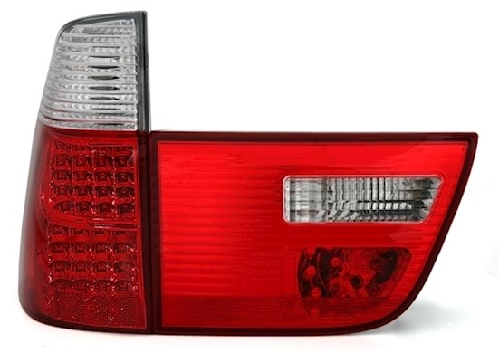 LED Rückleuchten für BMW X5 E53 in Rot-Weiß