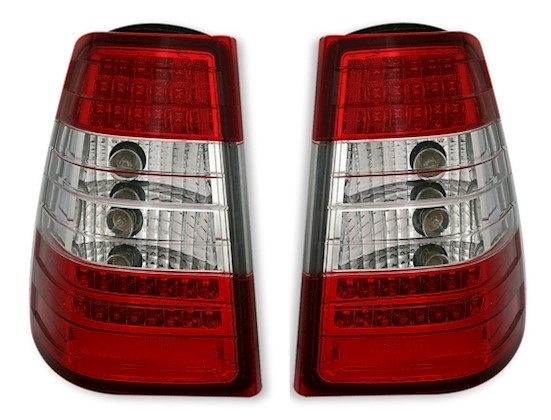 LED Rückleuchten Mercedes W124 T in Rot-Weiß