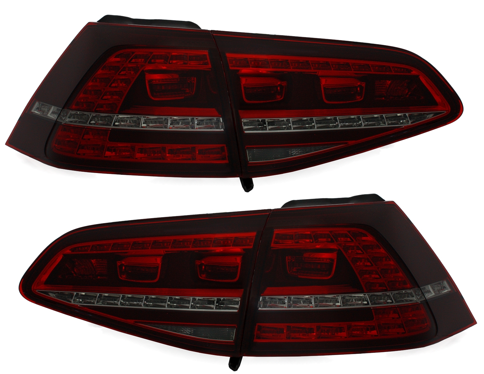 LED Rückleuchten für VW Golf 7 GTILook / Dunkelrot
