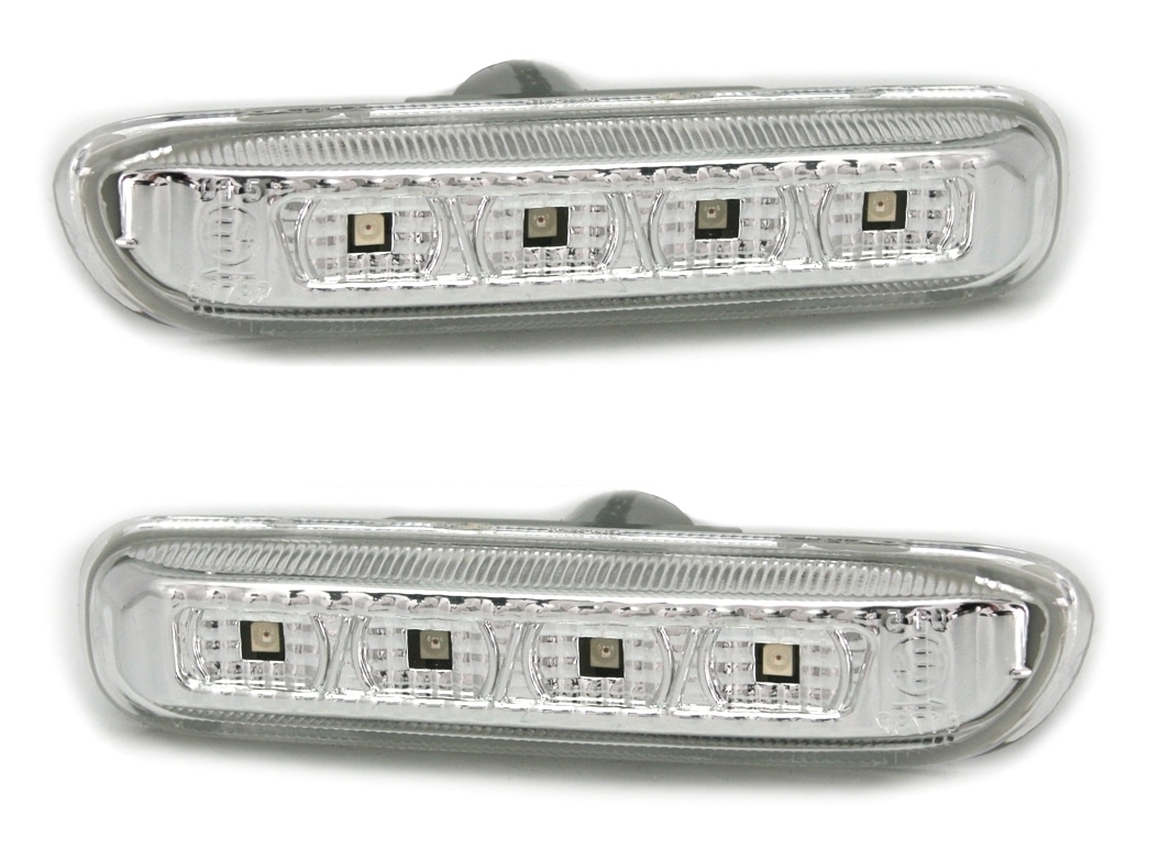 LED Seitenblinker Set für 3er BMW E46 in Chrom    