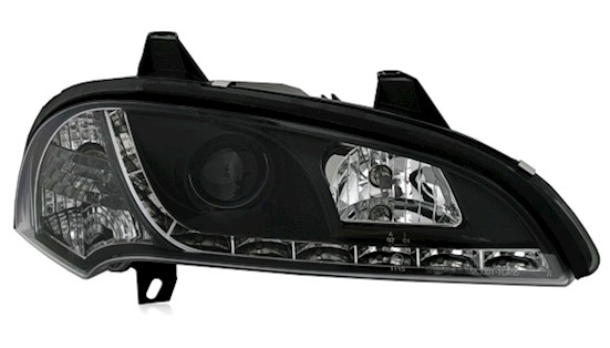 Scheinwerfer mit LED für Opel Tigra in Schwarz    
