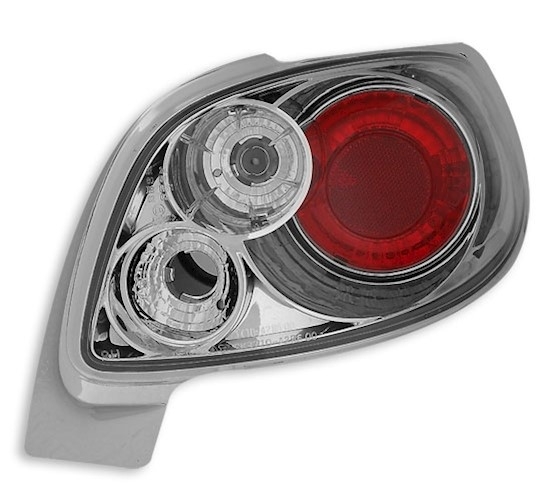 Rückleuchten für Peugeot 206 Cabrio in Chrom