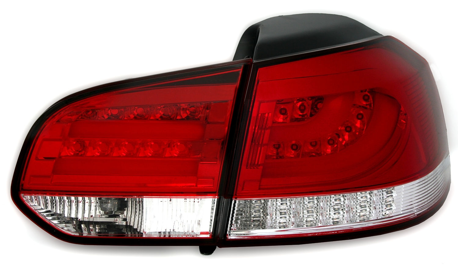 LED Rückleuchten für VW Golf 6 Limo in Rot-Weiß