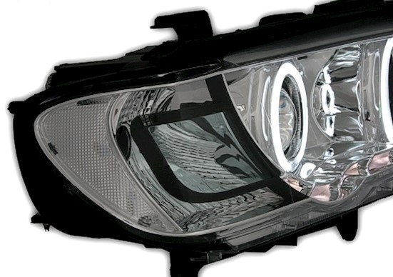 CCFL Angel Eyes Scheinwerfer für BMW X5 in Chrom