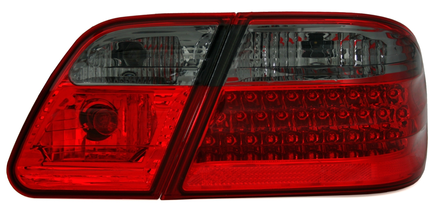 LED Rückleuchten Mercedes W210 Limo in Rot-Smoke