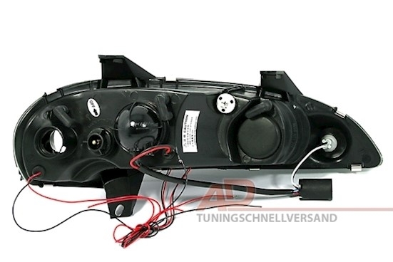 Angel Eyes Scheinwerfer für Opel Tigra in Schwarz 