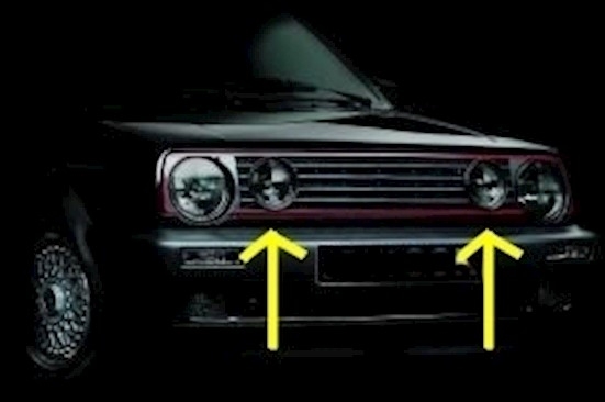 Angel Eyes Fernscheinwerfer für VW Golf 1 + 2