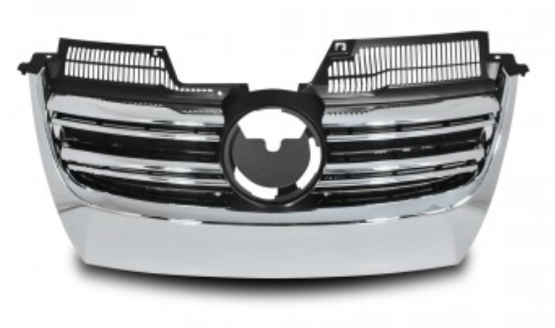 Kühlergrill für VW Golf 5 im R-Look Schwarz-Chrom